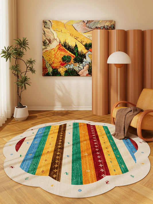 Dopamine Color Carpet For Living Room Retro Style Decor Rug