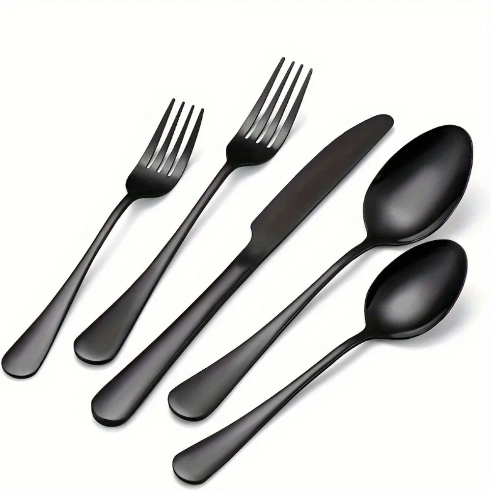 Dinnerware Stainless Steel Flatware Set for Kitchen Tableware
