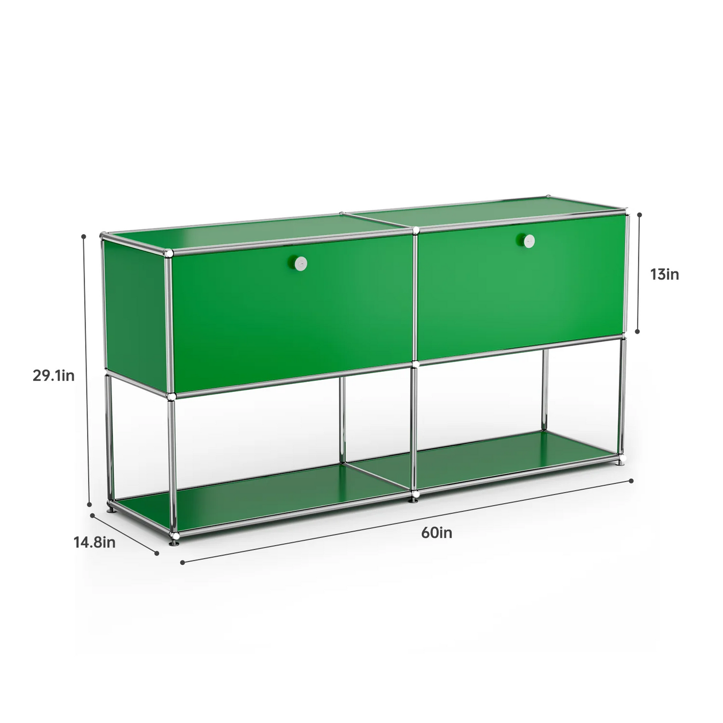 Modern Storage Cabinet Stainless Metal Organizer TV Stand Cabinet for Living Room and Home Office Furniture