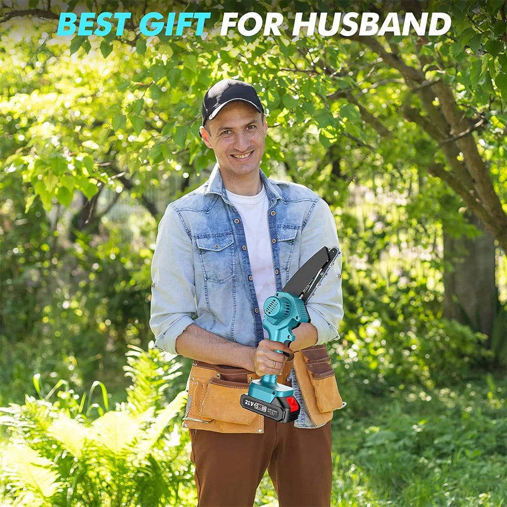 Seesii Cordless 18V Mini Chainsaw For Wood Cutting