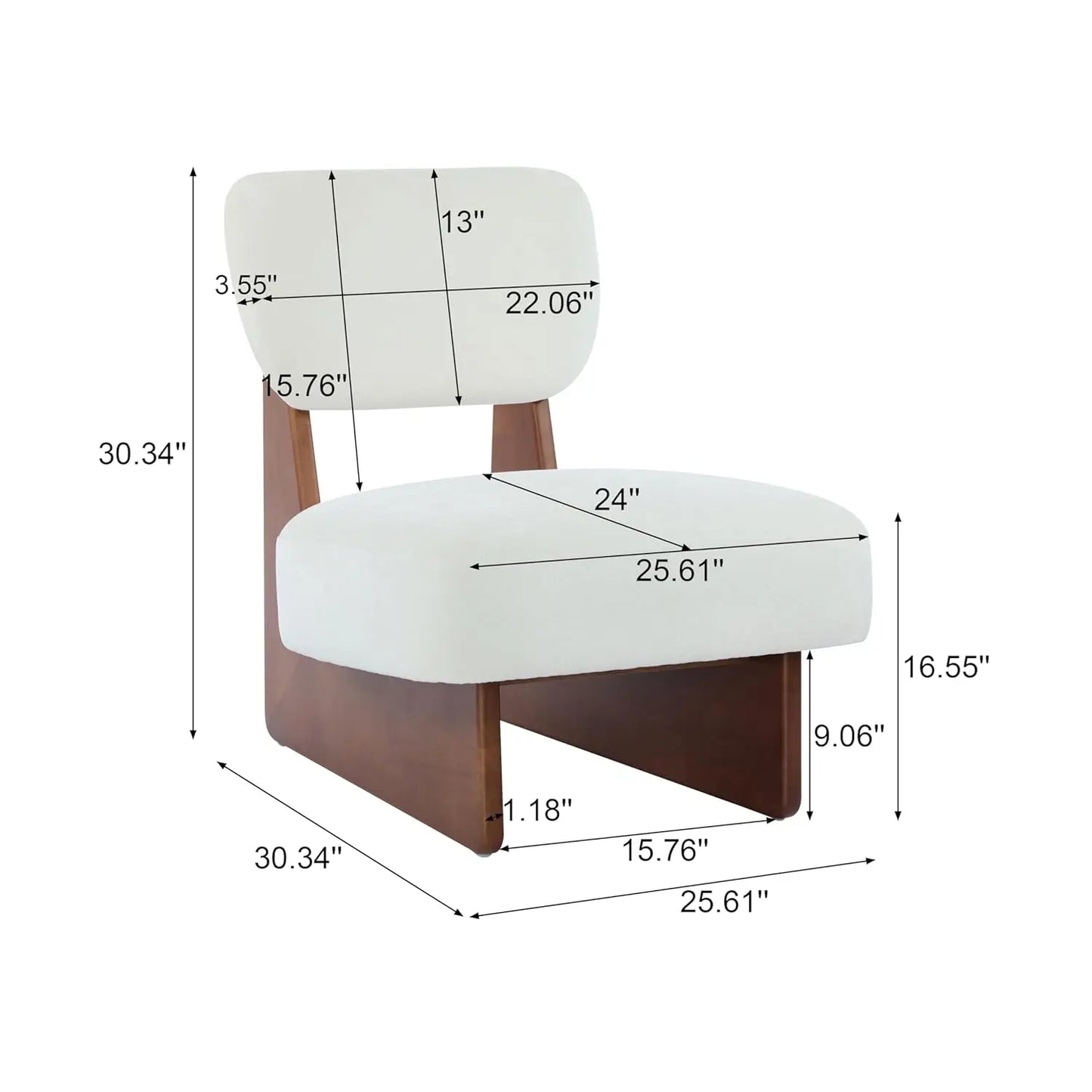 Low Profile Accent Chair Set Of 2 Modern Armless Fabric Lounge Chairs