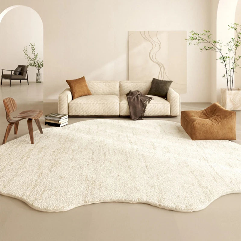 French Style Plush Rug For Living Room And Bedroom Washable