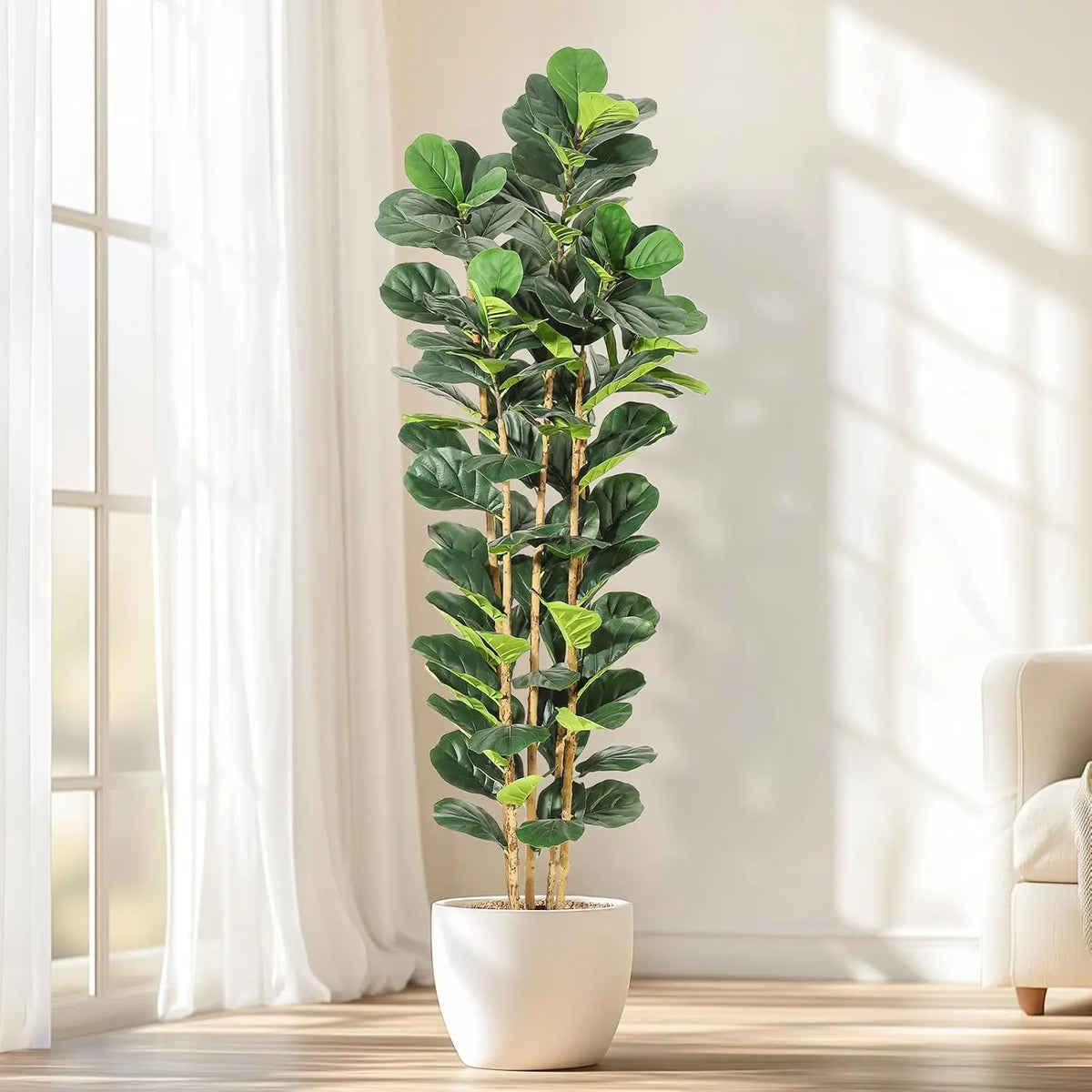 HiMiss Artificial Fiddle Leaf Fig Tree For Home Decor