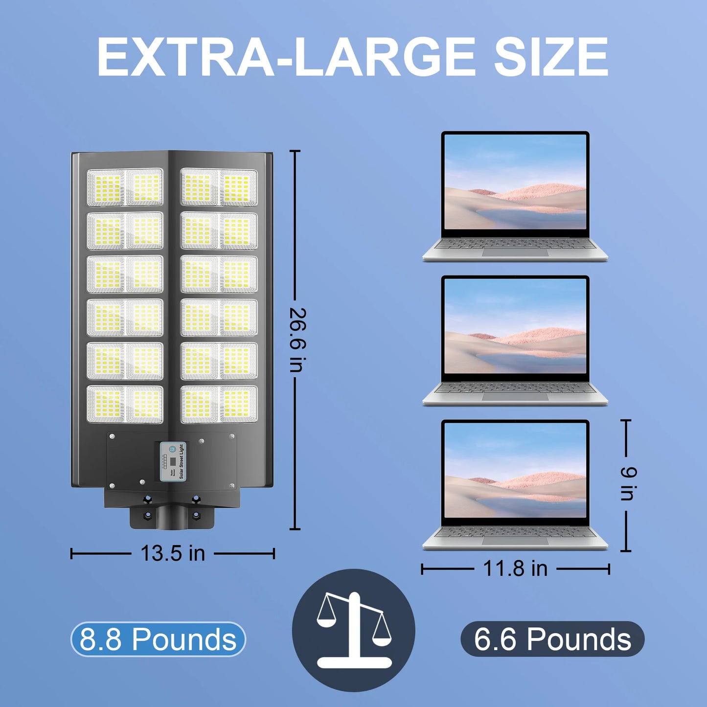 Six Thousand Watt Waterproof Solar Street Light With Motion Sensor