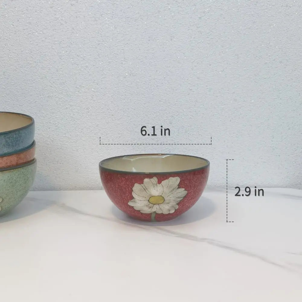 Ceramic Bowls Set Of 4 Microwave And Dishwasher Safe