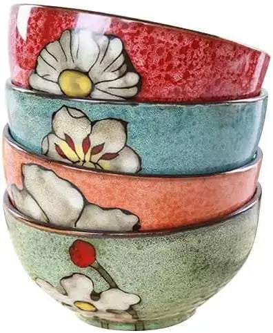 Ceramic Bowls Set Of 4 Microwave And Dishwasher Safe