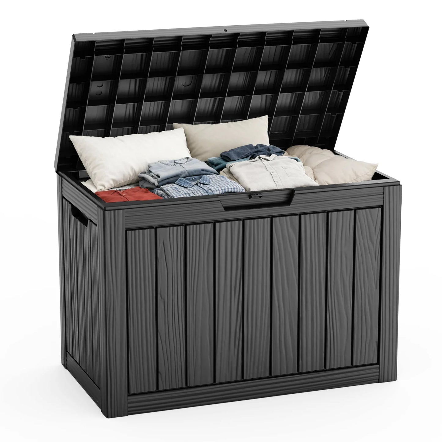 Waterproof Outdoor Resin Deck Box Lockable Weather Resistant Storage