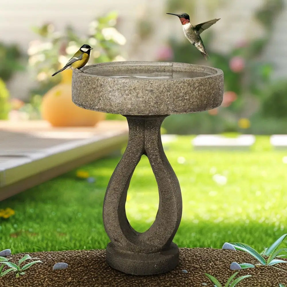 Elegant Weather Resistant Bird Bath For Outdoor Gardens And Patios