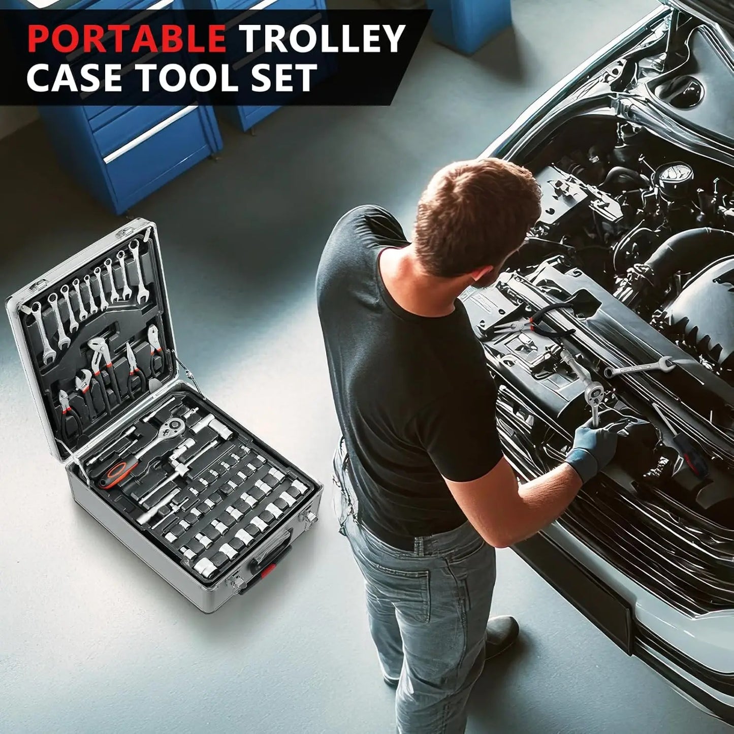 TLGREEN 799 Piece Tool Set With Case For Home Repair