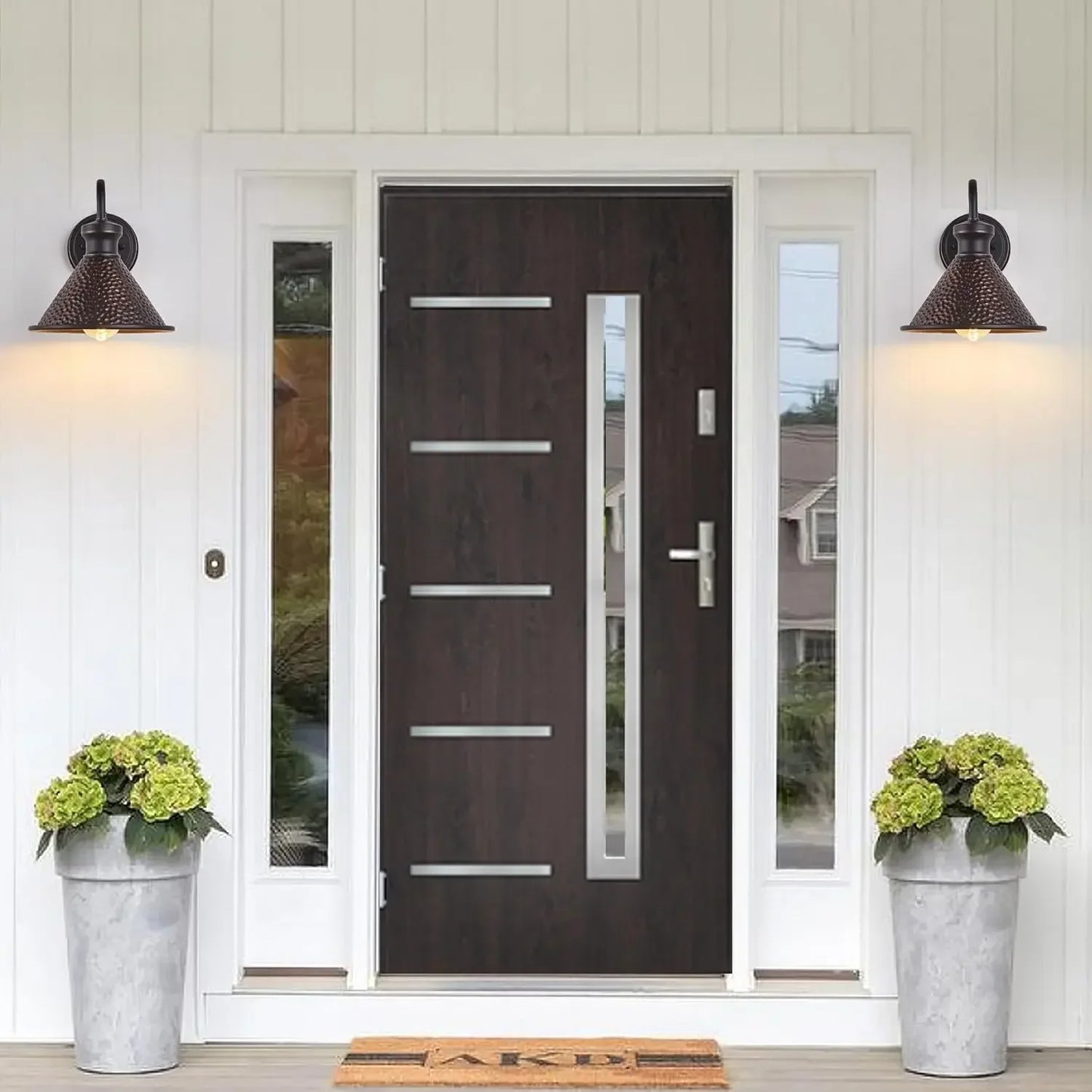 Dusk to Dawn Outdoor Wall Lights With Photocell 2 Pack